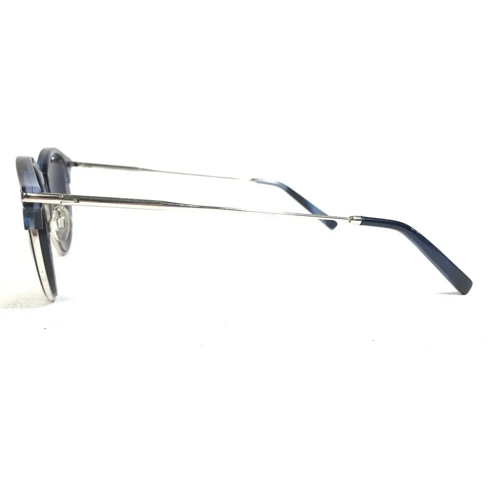 Jimmy Fairly Sunglasses Frames C22 T2 Dark Blue Silver Round 50-20-145